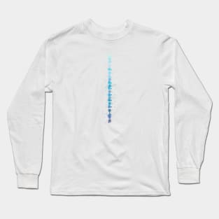 the blue staint paint Long Sleeve T-Shirt